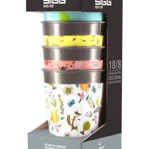 Sale SIGG Kindertrinkbecher "Wildlife" 4er Set Ø 8.4 cm 0.35 ml bunt