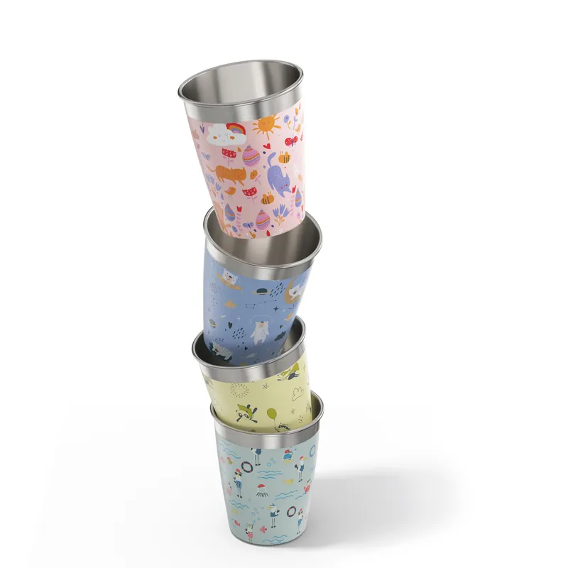 Preiswert SIGG Kindertrinkbecher "Daydream" 4er Set Ø 8.4 cm 0.35 ml bunt