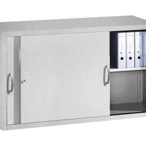 Geprüft C+P Aufsatzschrank aus Stahl mit Schiebetür B 160 x T 50 x H 79 cm