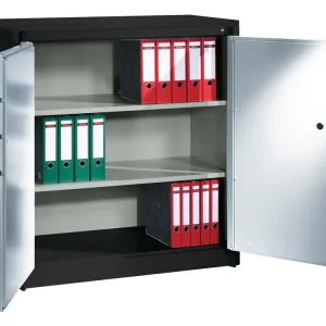 Heißes Angebot C+P Feuergeschützter Stahlschrank mit 2 Flügeltüren B 120, H 122,6 cm