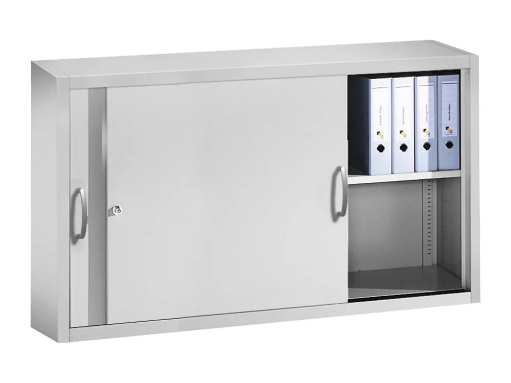 C+P Aufsatzschrank aus Stahl mit Schiebetür B 160 x T 40 x H 79 cm Preiswert