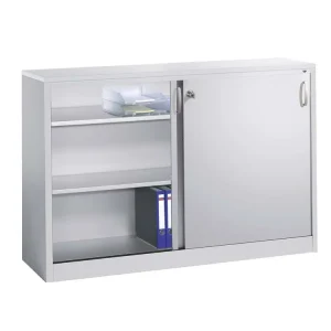 C+P Stahlschrank mit Schiebetüren B 160 x T 40 x H 100 cm Günstig