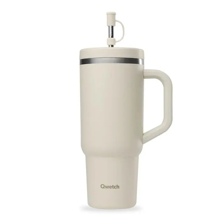 Geprüft QWETCH Isolierbecher Edelstahl matt sand 900ml