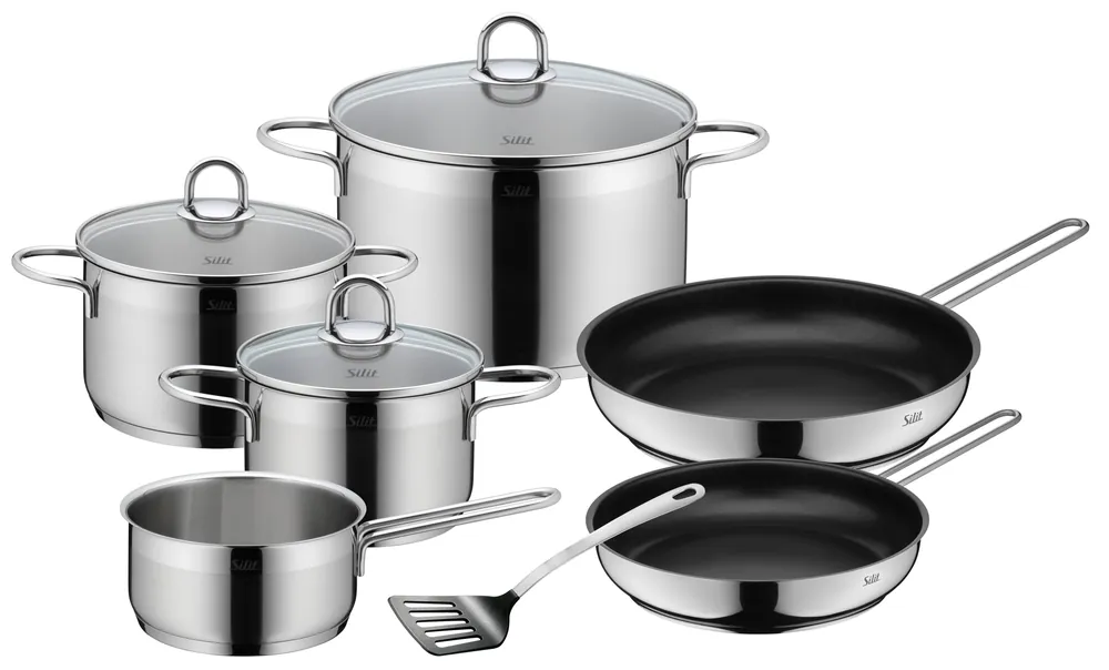 Wochenendangebot Silit Diamant Kochgeschirr-Set, 7-teilig edelstahl