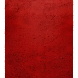 Wollteppich Rot Shaggy Hochflor "Rossi" Homie Living Super-Preis
