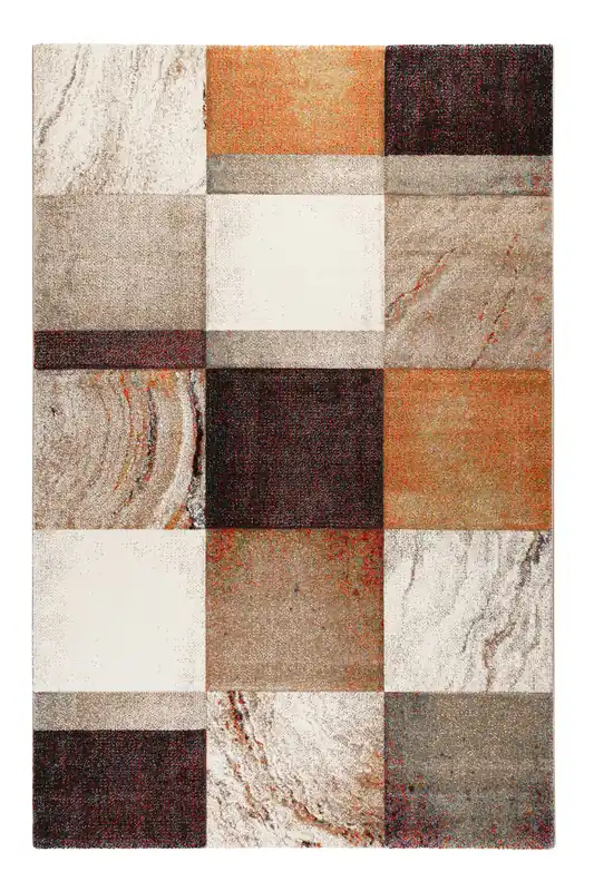Teppich Kurzflor Beige Taupe Orange "Mirage" WECONhome Jetzt Kaufen