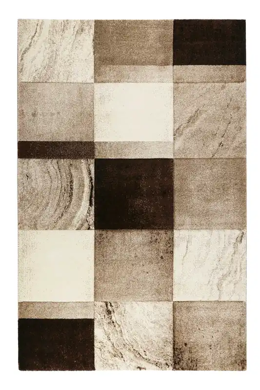 Preisreduziert Teppich Kurzflor Beige Braun "Mirage" WECONhome