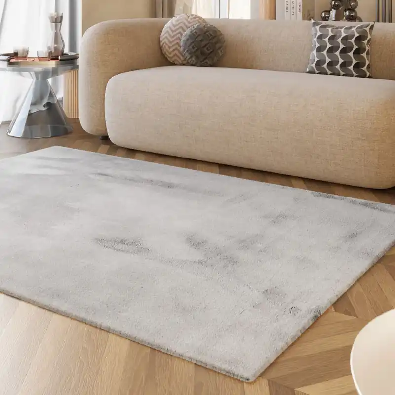 Esprit Teppich Greige und sehr flauschig Hochflor "Alice" Neu Im Sortiment