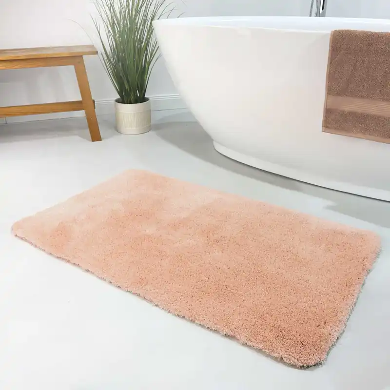 Badteppich Lachs Rosa "Porto Azzurro" Homie Living Neue Kollektion