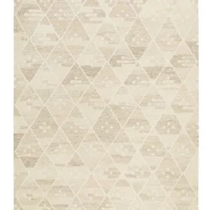 Finale Aktion Kelim Teppich Beige Braun meliert aus Wolle "Vermont" Green Looop