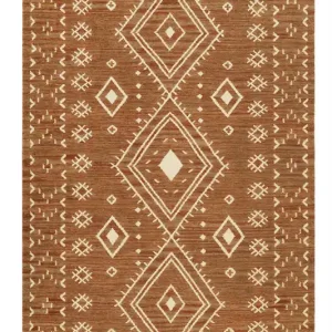 Kelim Teppich Braun Rot meliert aus Wolle "Monaco" Green Looop Saisonangebot