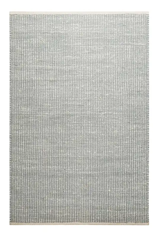 Neue Kollektion Kelim Teppich Mintgrün Beige aus Jute & Wolle "Toulouse" Green Looop