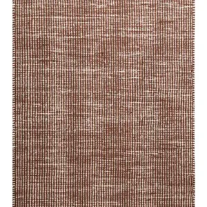 Nur Heute Kelim Teppich Rotbraun Beige aus Jute & Wolle "Toulouse" Green Looop