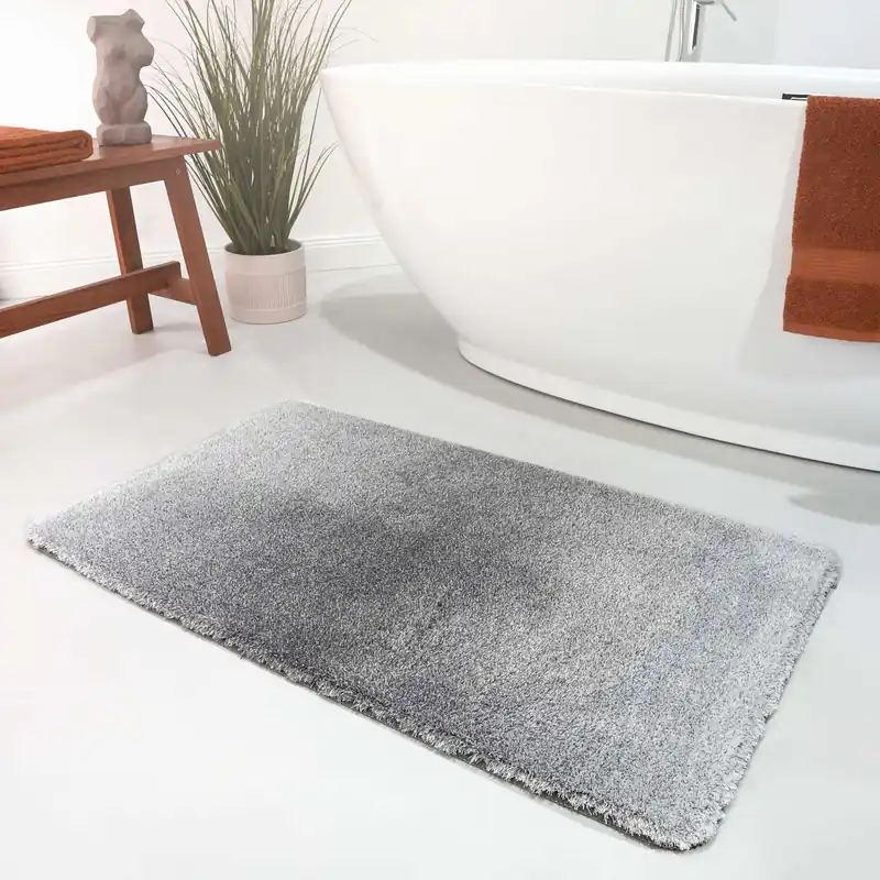 Badteppich Grau meliert "Luuk" WECONhome Basics Schneller Versand