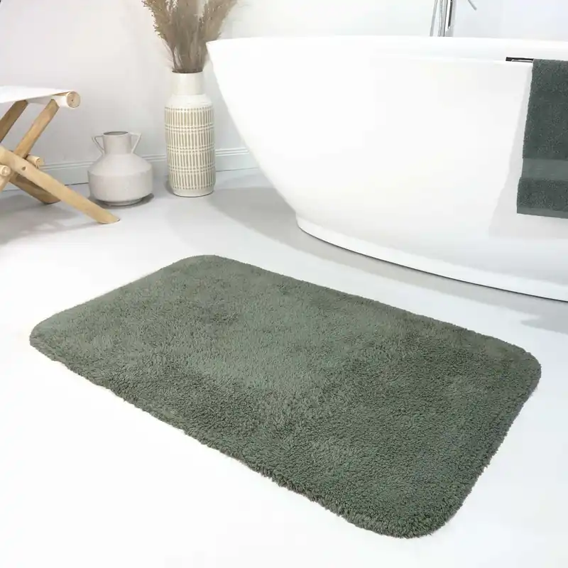 Badteppich Grün "Ole" WECONhome Basics Sichere Zahlung