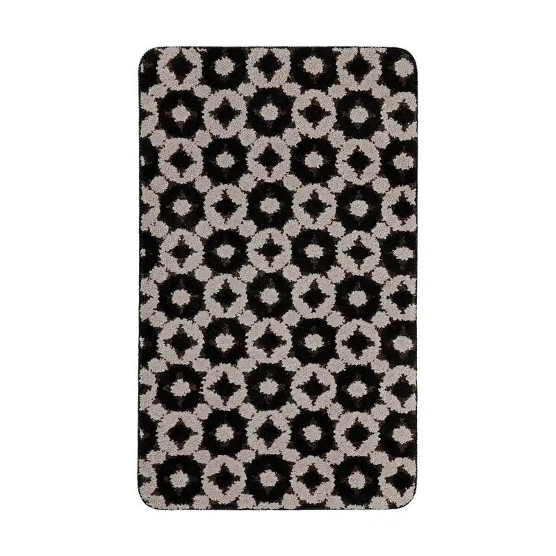 Neu Badteppich Schwarz Taupe "J&J" WECONhome Basics