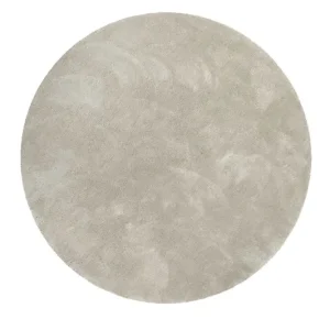 Jetzt Kaufen Teppich Rund Beige Grau Hochflor "Emilia" WECONhome Basics