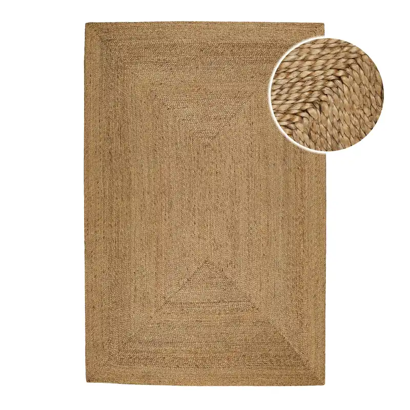 "Collins" Jute-Teppich – schwer, klar, handgewebt Saisonangebot