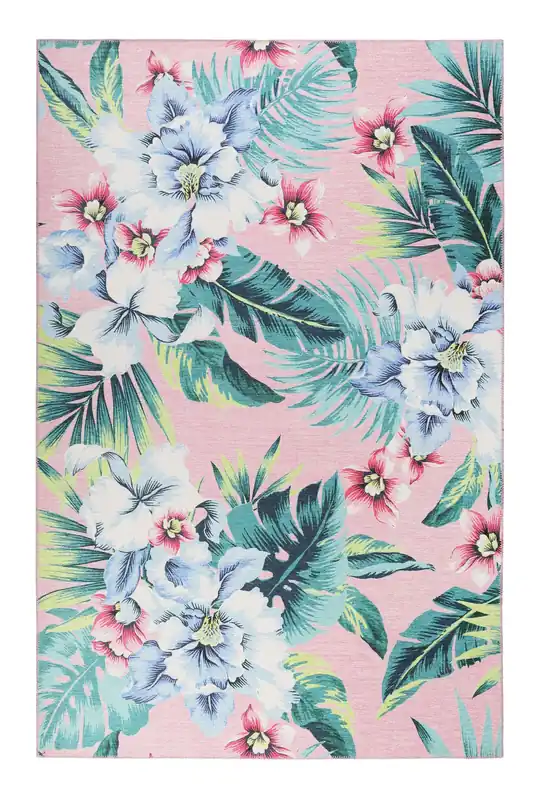 Preiswert Accessorize Teppich 190x290 Pink Blumenmuster