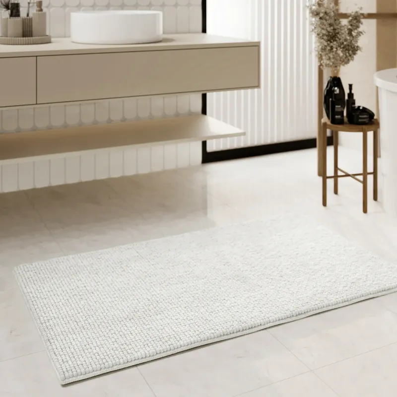 Badteppich Weiß "Balu" WECONhome Basics Letzte Chance