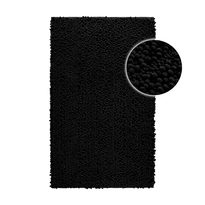 Badteppich Schwarz "Benno" WECONhome Basics Neu Im Sortiment