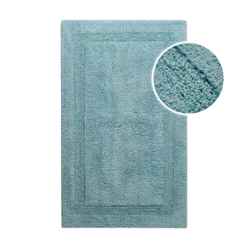 Solange Der Vorrat Reicht Badteppich Rauch Blau "Knut" WECONhome Basics