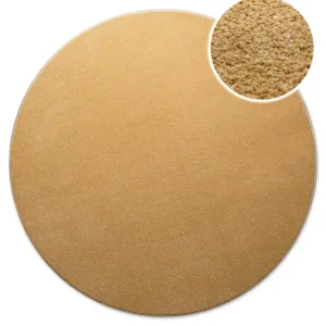 Top-Preis Kurzflorteppich Rund Ocker Gelb "Freja" WECONhome Basics