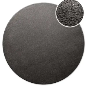 Kurzflorteppich Rund Anthrazit grau "Freja" WECONhome Basics Neue Kollektion