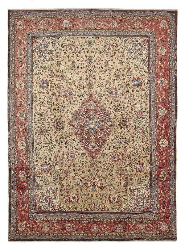 Sonderangebot One-of-a-kindSaroughHandgeknüpftTeppichBraun / Beige250 x 330 cm