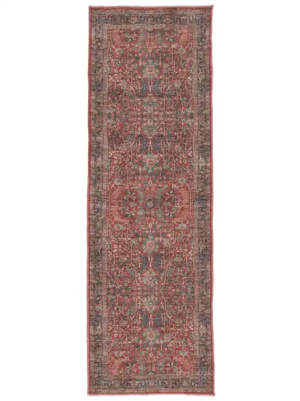 Beliebt Rugvista essentialKhalifa Oriental - RotBaumwollteppichLäufer80 x 250 cm