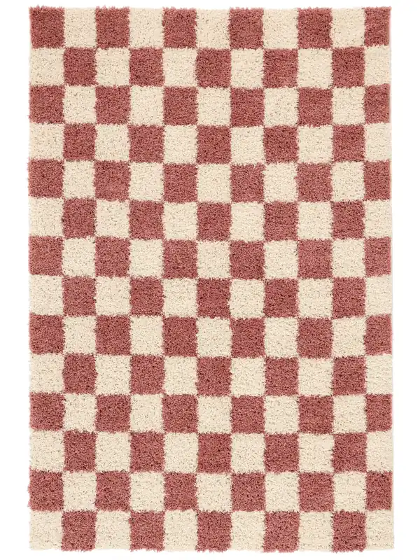Aktuell Rugvista essentialChessie - Rosa / NaturweißHochflorTeppich200 x 300 cm
