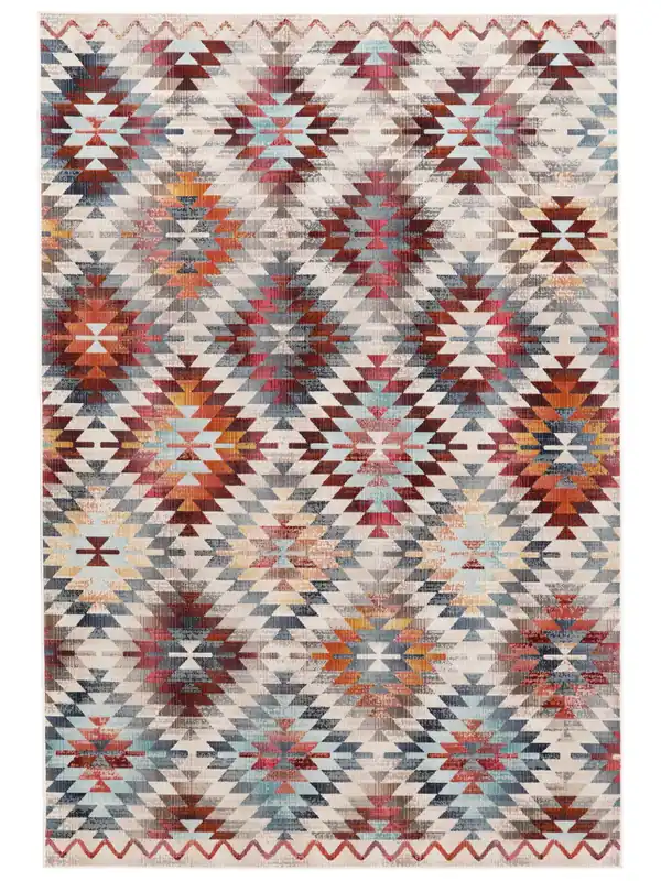 Top-Angebot Rugvista essentialKerala - Rot / MehrfarbigTeppich200 x 300 cm