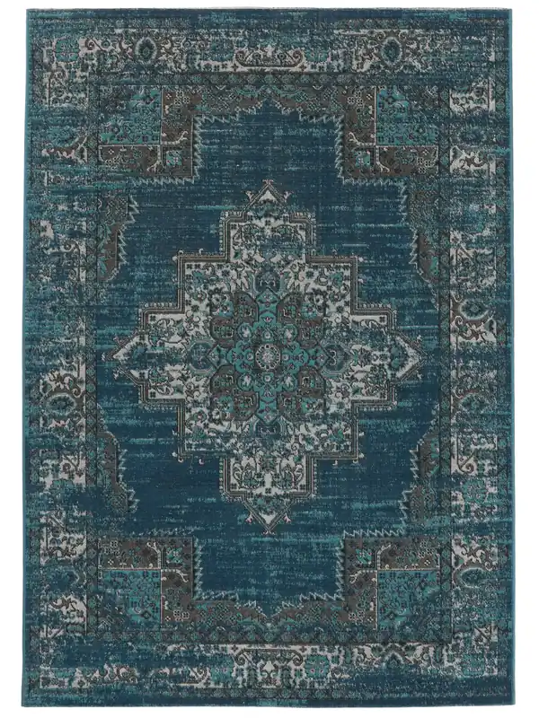 Rugvista essentialVintage Vega - Dunkelblau / TürkisTeppich200 x 300 cm Letzte Chance