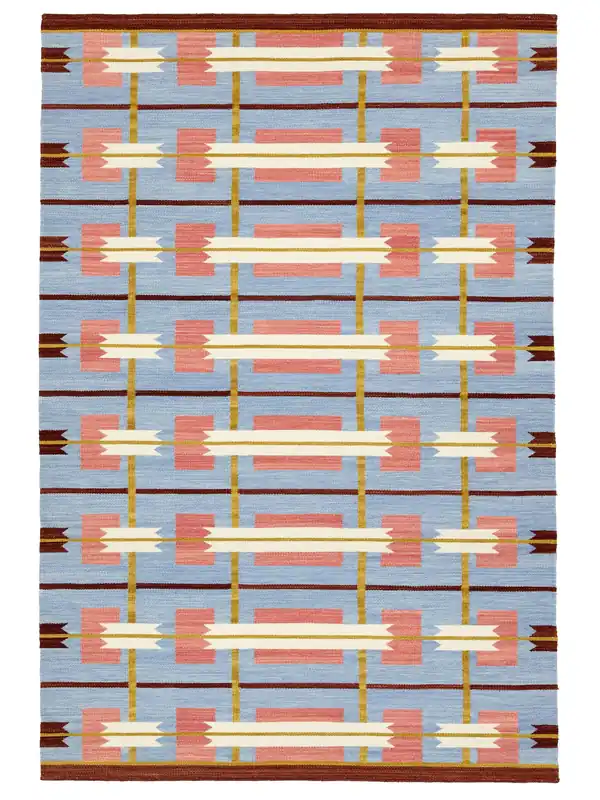 Rugvista coreSigrid - Blau / MehrfarbigWollteppich200 x 300 cm Sichere Zahlung
