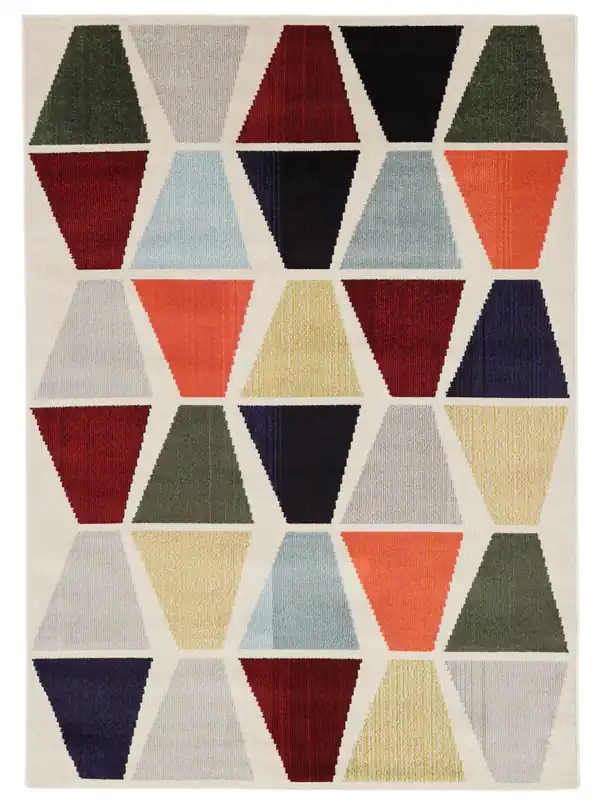 Rabatt Rugvista essentialTriangel 2 - Beige / MehrfarbigTeppich200 x 300 cm