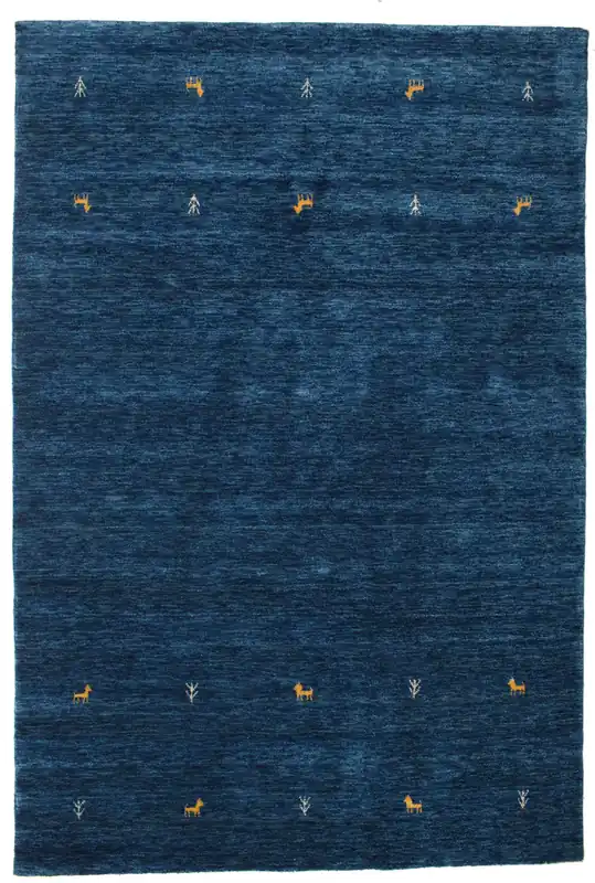 Expressversand Rugvista premiumGabbeh loom Two Lines - DunkelblauWollteppich160 x 230 cm