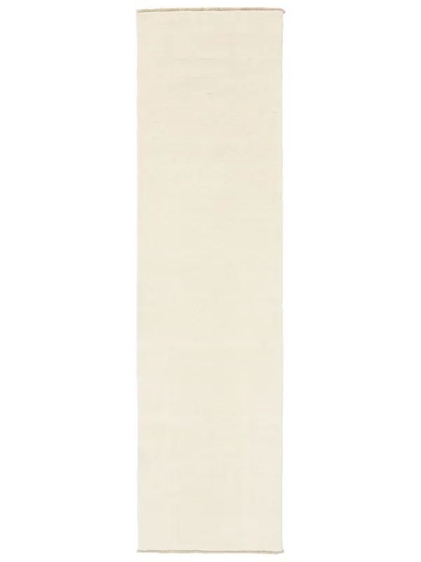Sichere Zahlung Rugvista premiumHandloom fringes - ElfenbeinweißWollteppichLäufer80 x 250 cm