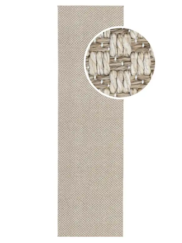 Garantierte Lieferung Rugvista coreBenni - Beige / BraunTeppichLäufer100 x 300 cm