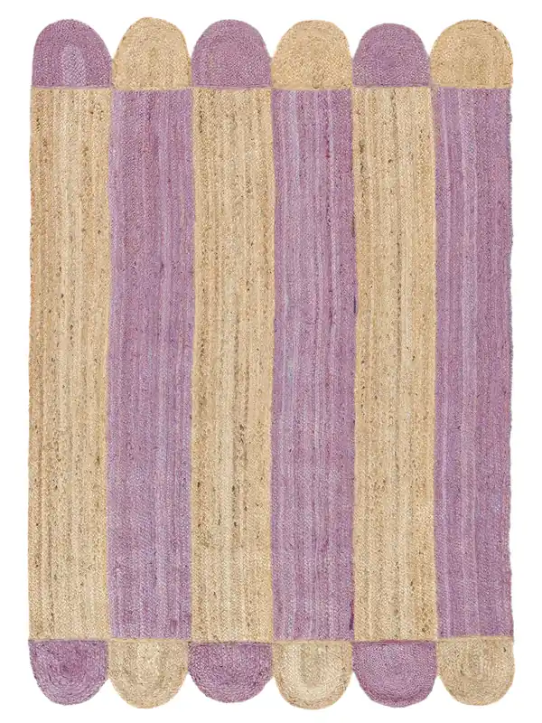 Rugvista essentialElba - Lila / BeigeJuteteppich160 x 230 cm Neu Im Sortiment