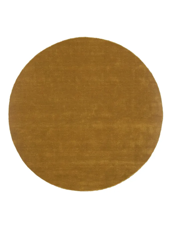 Top-Angebot Rugvista premiumHandloom Velvet - GoldWollteppichRundØ 200 cm