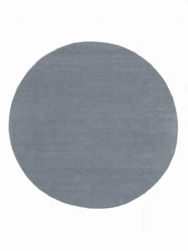 Rugvista premiumHandloom Velvet - BlauWollteppichRundØ 200 cm Preisknaller