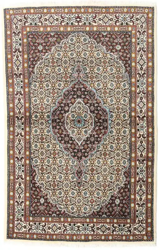 AutentycznyMoudHandgeknüpftTeppichBraun / Beige97 x 150 cm Neue Kollektion