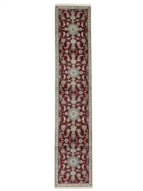 AuthentischNainHandgeknüpftTeppichBraun / SchwarzLäufer75 x 380 cm Top-Seller