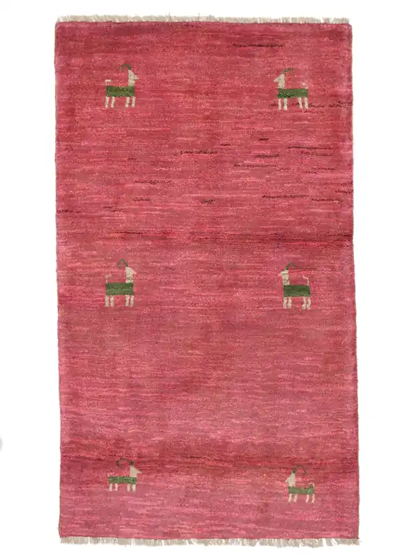 Preis Gesenkt One-of-a-kindGabbehHochflorWollteppichDunkelrot / Rot102 x 178 cm