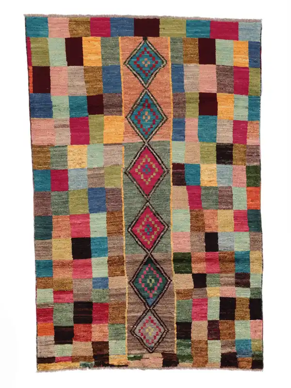 Direkt Vom Hersteller AuthentischBerber ColourfulHandgeknüpftWollteppichBraun / Schwarz115 x 177 cm