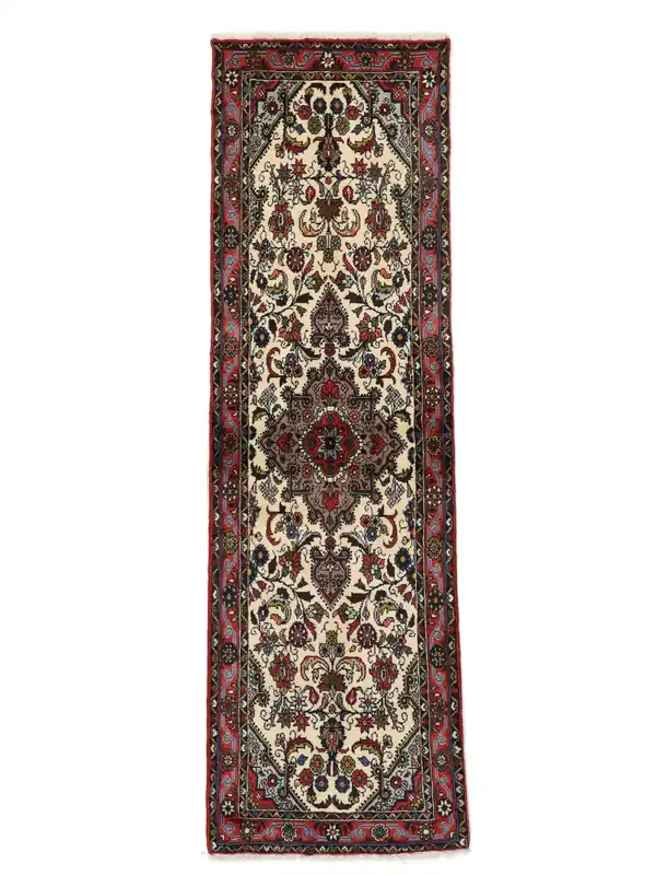 Schneller Versand AuthentischAsadabadHandgeknüpftTeppichSchwarz / DunkelrotLäufer74 x 238 cm