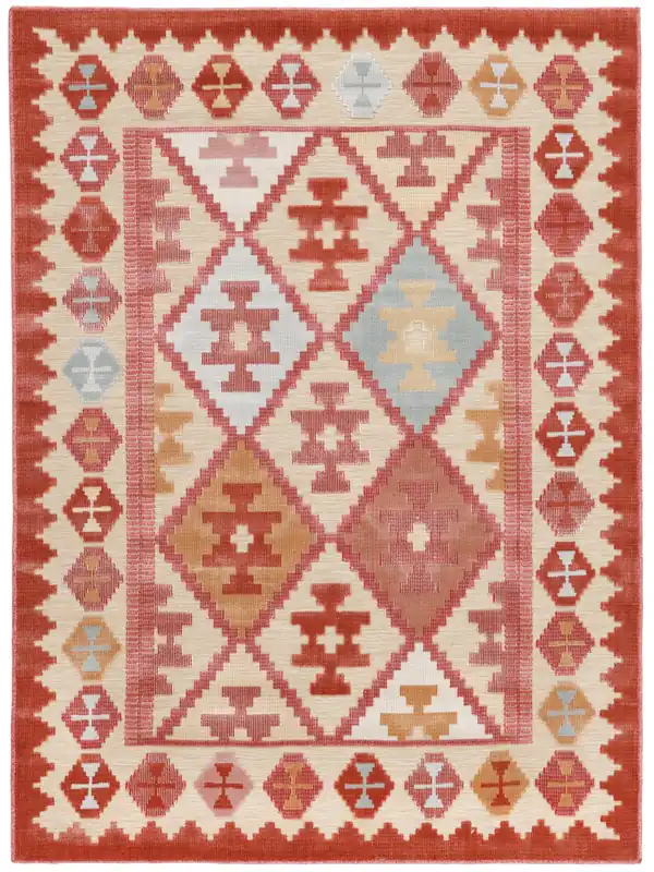Angebot Rugvista essentialSaga Kilim - Beige / MehrfarbigTeppich200 x 300 cm