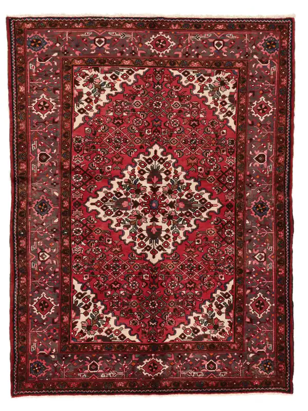 Ausverkauf One-of-a-kindHamadanHandgeknüpftTeppichSchwarz / Dunkelrot157 x 210 cm