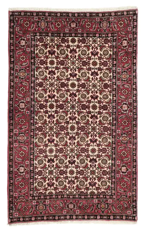 Bidjar mit SeideHandgeknüpftTeppichSchwarz / Dunkelrot84 x 137 cm Meistverkauft