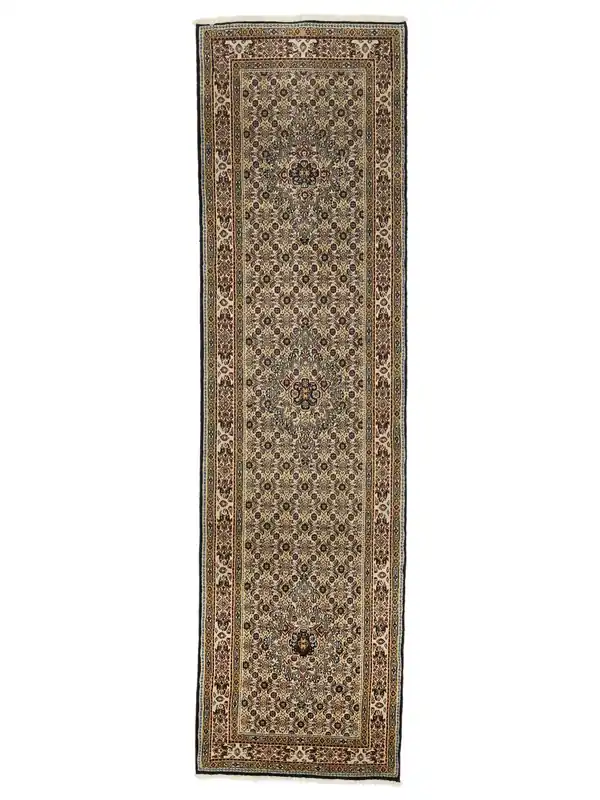 Markenware One-of-a-kindMoudHandgeknüpftTeppichBraun / SchwarzLäufer81 x 296 cm